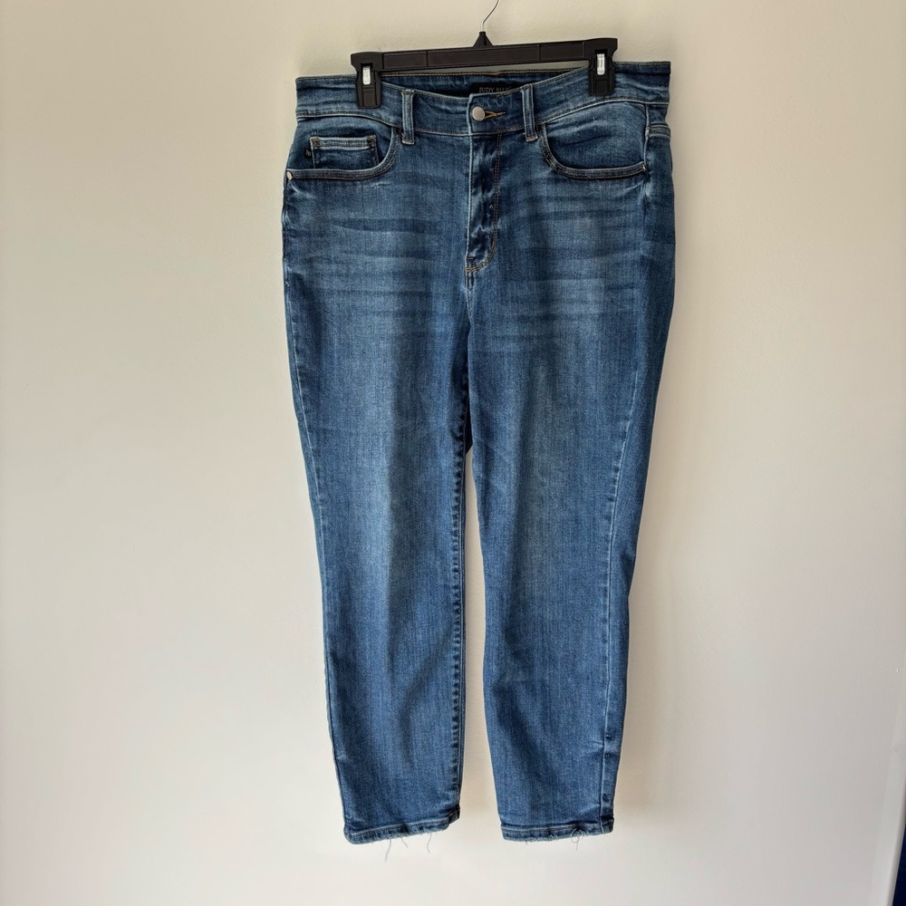 Judy Blue Women's Boyfriend Jeans - Medium Blue Wash